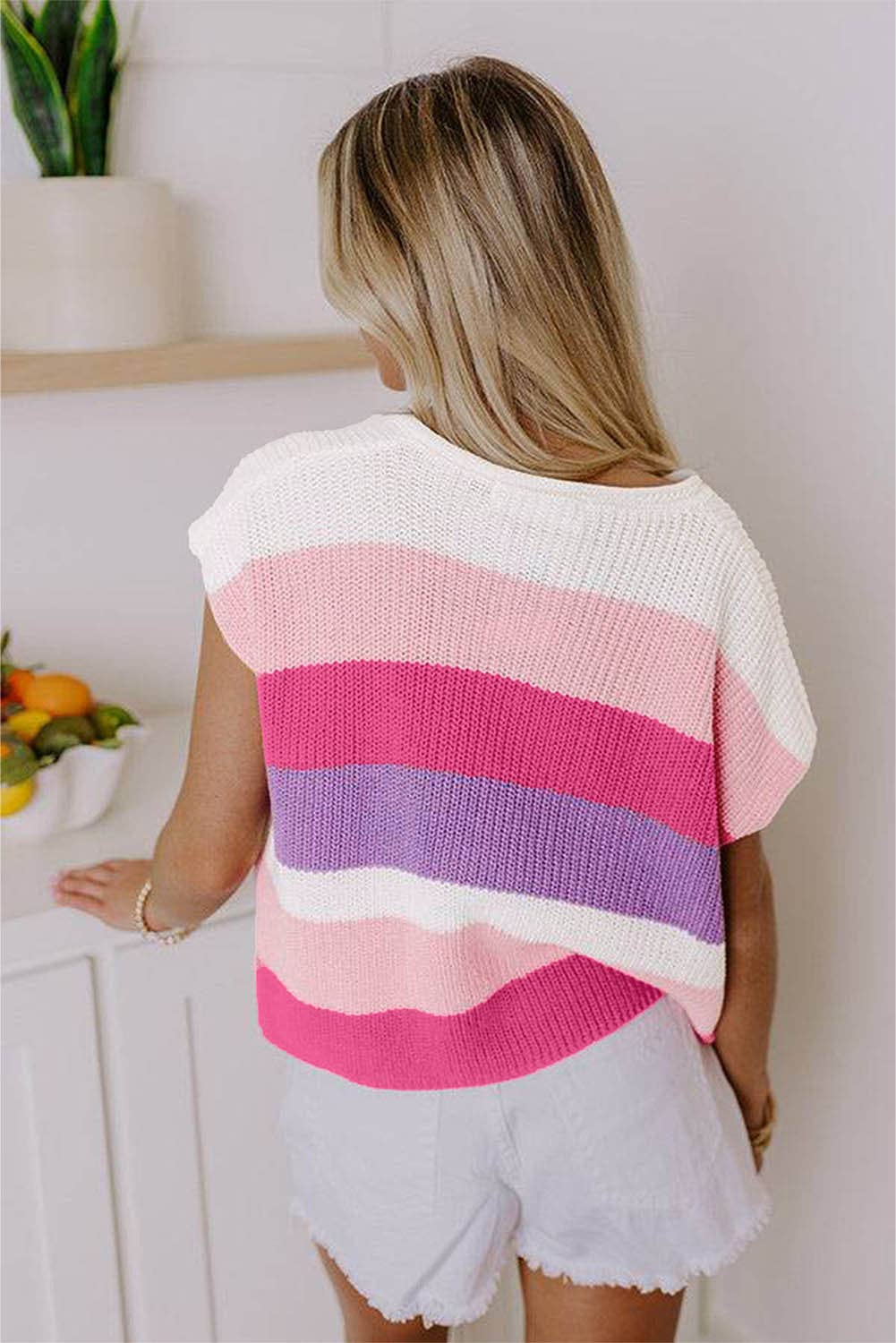Striped Knit Top