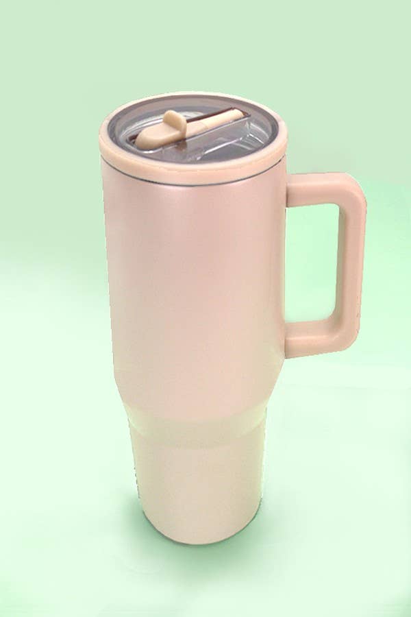 40oz SPILL FREE STAINLESS STEEL TUMBLER