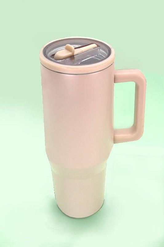 40oz SPILL FREE STAINLESS STEEL TUMBLER