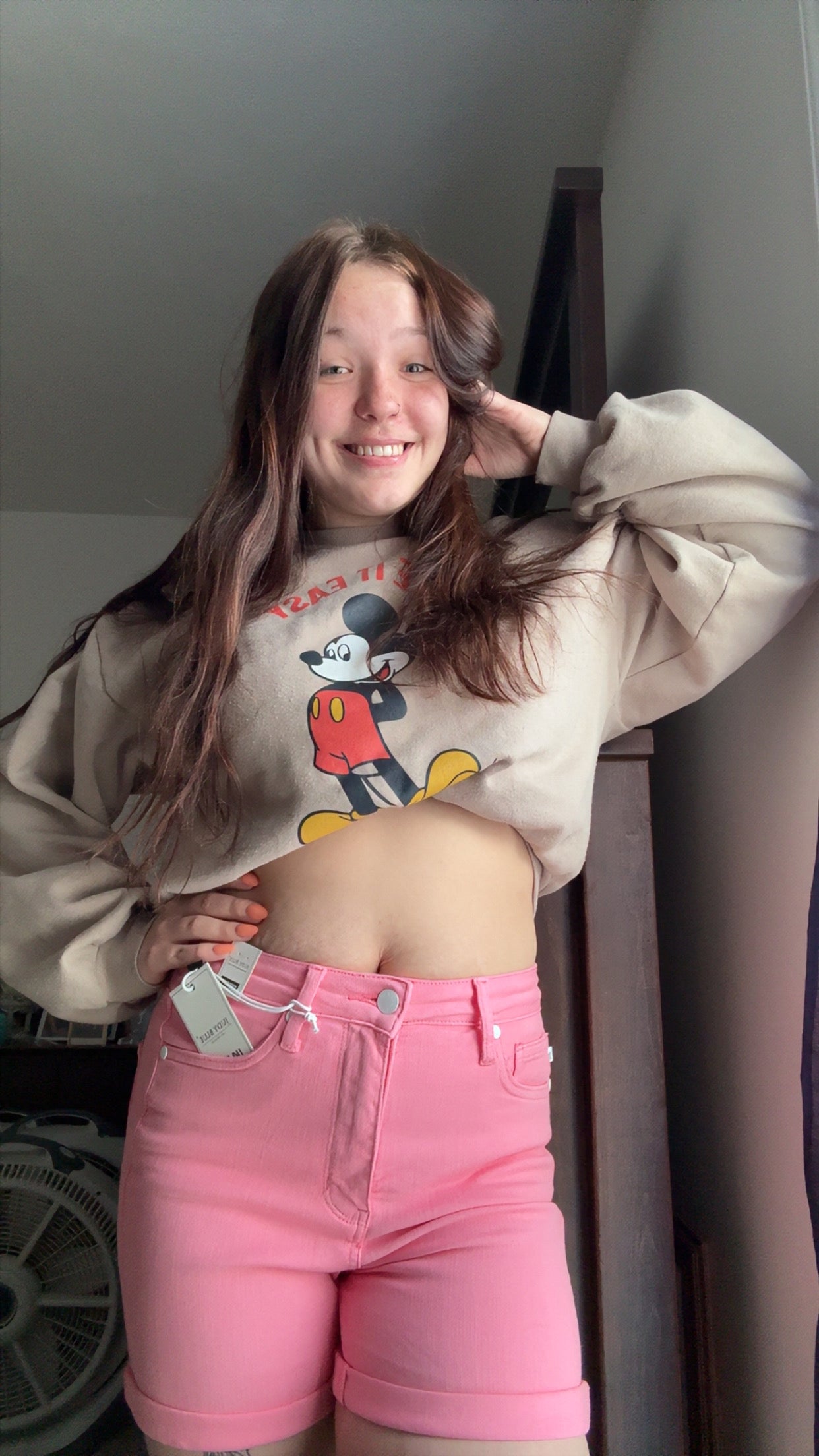 Judy Blue Pink Denim Shorts