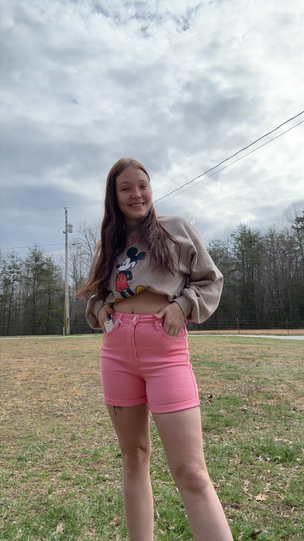 Judy Blue Pink Denim Shorts