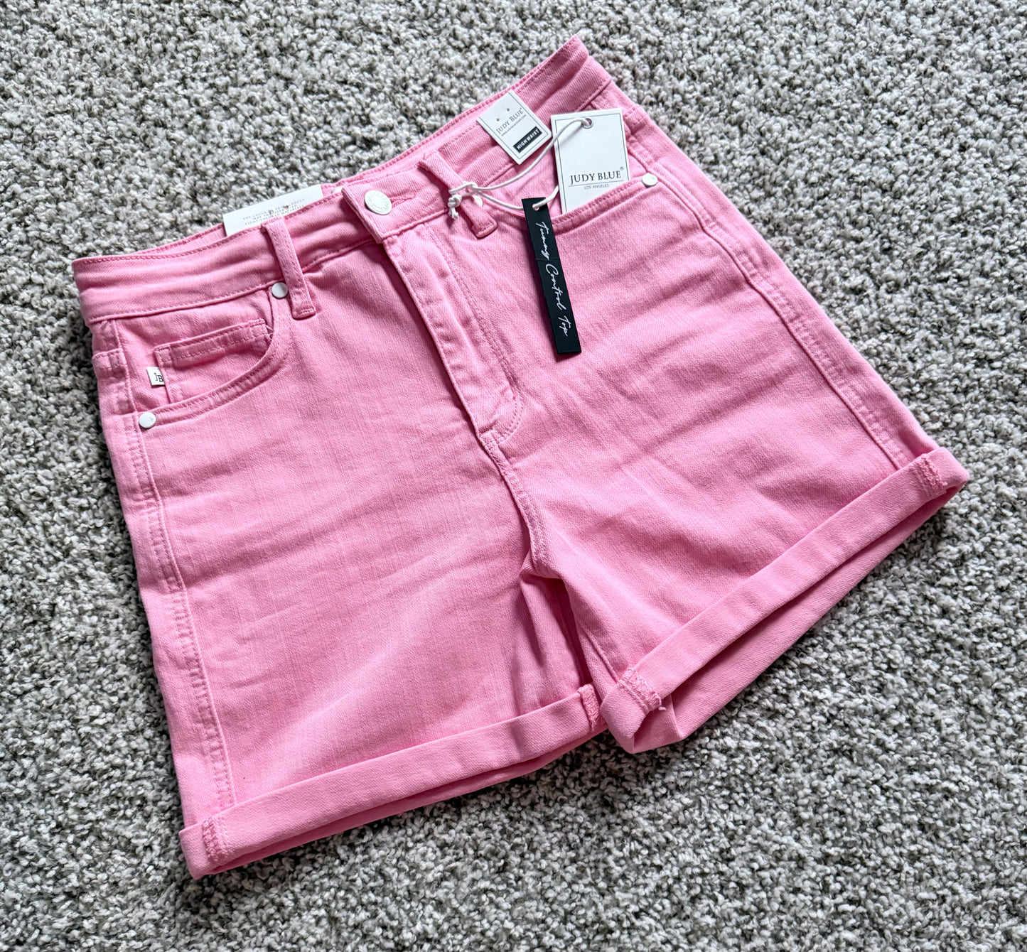 Judy Blue Pink Denim Shorts